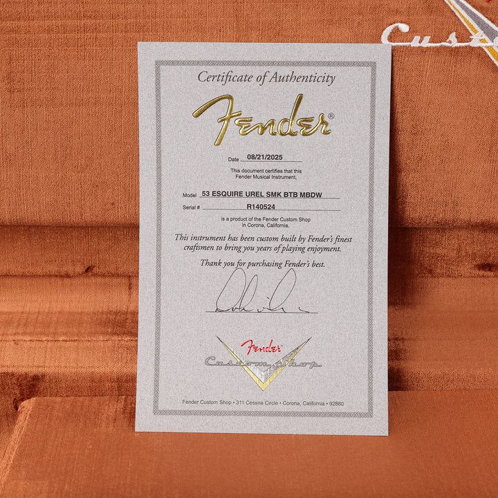 Fender Custom Shop 1953 Esquire Ultimate Relic Masterbuilt Dale Wilson Smoked Butterscotch Blonde