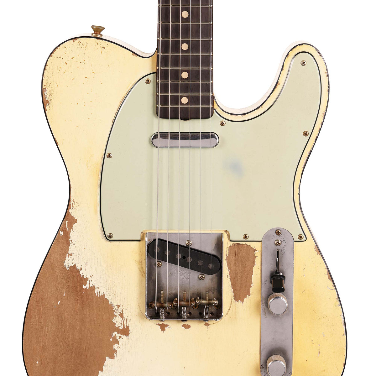 Fender Custom Shop 1960 Custom Telecaster Ultimate Relic Olympic White Masterbuilt Dale Wilson — 4