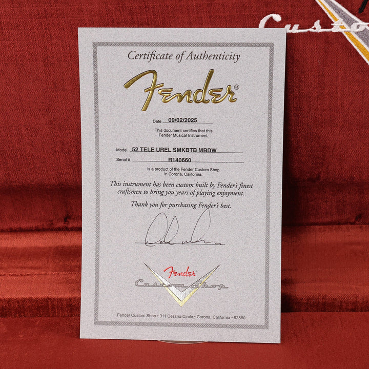 Fender Custom Shop 1952 Telecaster Ultimate Relic Masterbuilt Dale Wilson Smoked Butterscotch Blonde