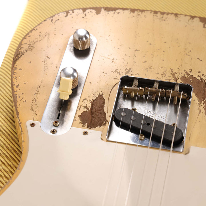 Fender Custom Shop 1955 Telecaster Ultimate Relic Masterbuilt Dale Wilson Aged White Blonde