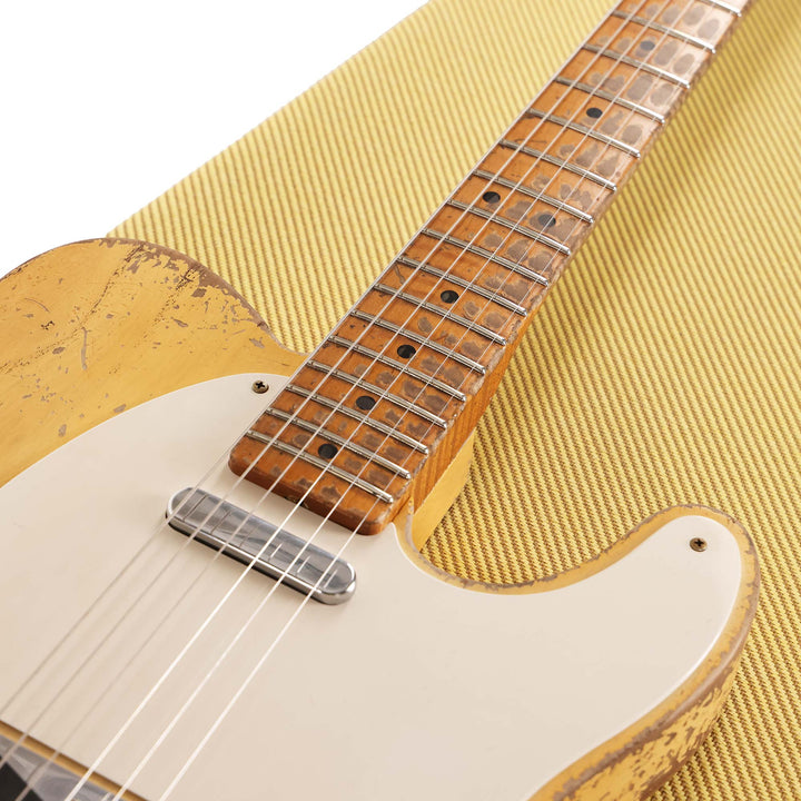 Fender Custom Shop 1955 Telecaster Ultimate Relic Masterbuilt Dale Wilson Aged White Blonde