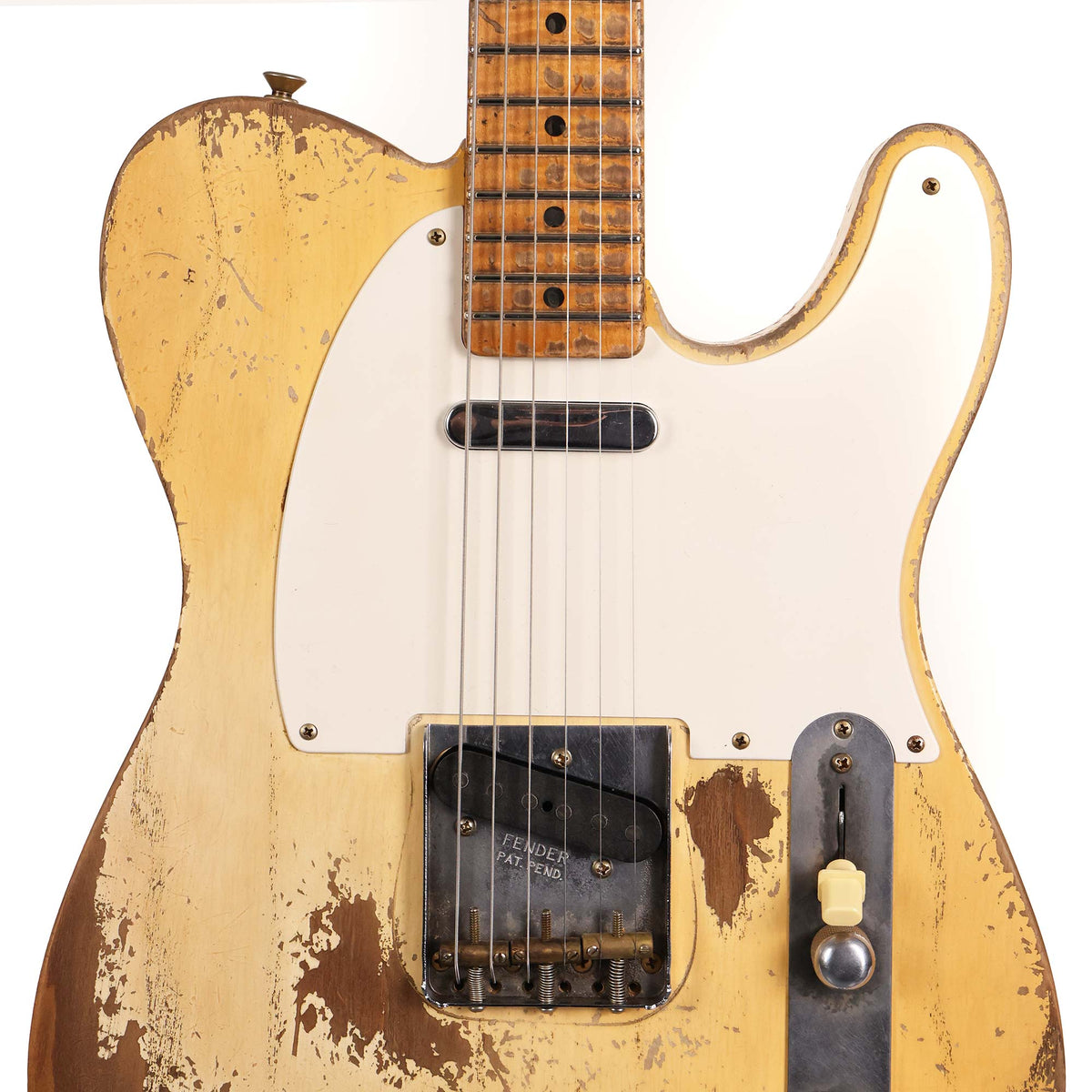 Fender Custom Shop 1955 Telecaster Ultimate Relic Masterbuilt Dale Wilson Aged White Blonde — 4