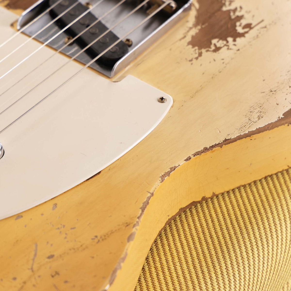 Fender Custom Shop 1955 Telecaster Ultimate Relic Masterbuilt Dale Wilson Aged White Blonde — 8