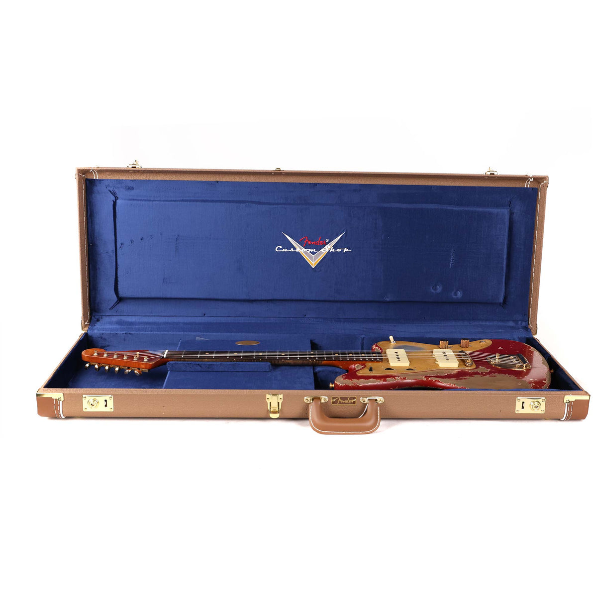 Fender Custom Shop 1959 Jazzmaster Ultimate Relic Masterbuilt Dale Wilson Faded Bright Amber Metallic Brazilian Rosewood — 15
