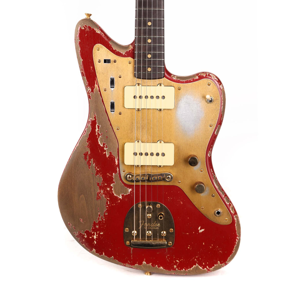 Fender Custom Shop 1959 Jazzmaster Ultimate Relic Masterbuilt Dale Wilson Faded Bright Amber Metallic Brazilian Rosewood — 1