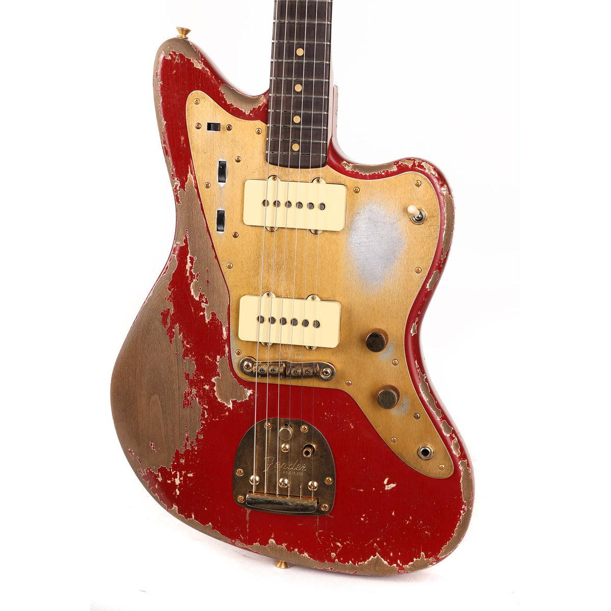 Fender Custom Shop 1959 Jazzmaster Ultimate Relic Masterbuilt Dale Wilson Faded Bright Amber Metallic Brazilian Rosewood — 5
