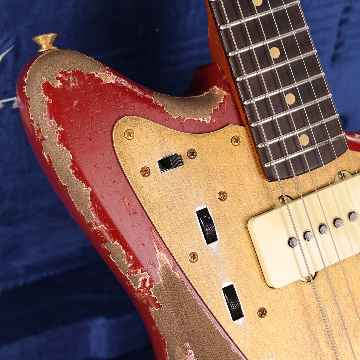 Fender Custom Shop 1959 Jazzmaster Ultimate Relic Masterbuilt Dale Wilson Faded Bright Amber Metallic Brazilian Rosewood — 8