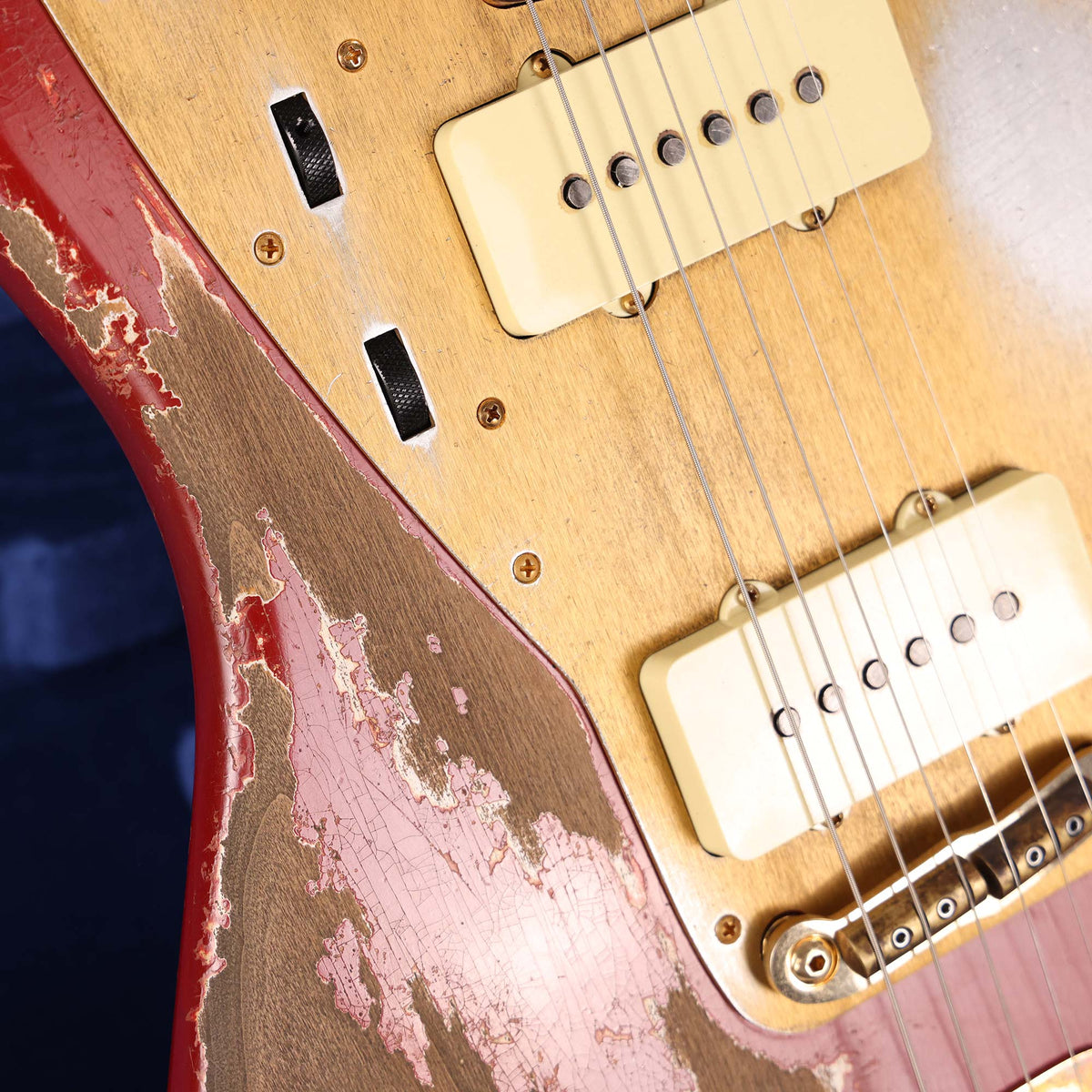Fender Custom Shop 1959 Jazzmaster Ultimate Relic Masterbuilt Dale Wilson Faded Bright Amber Metallic Brazilian Rosewood — 9