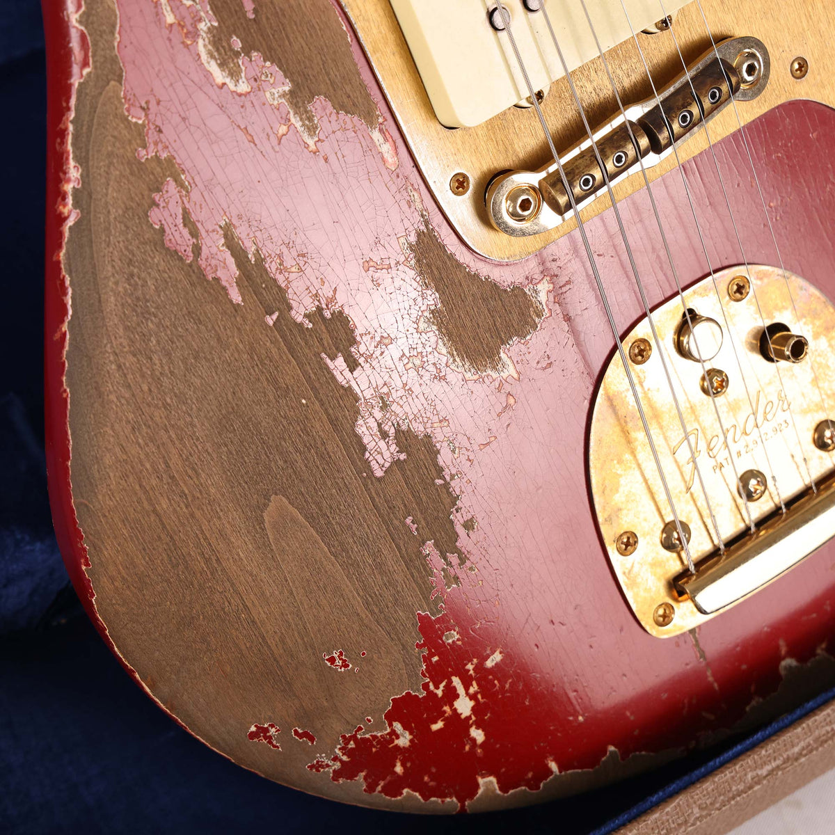 Fender Custom Shop 1959 Jazzmaster Ultimate Relic Masterbuilt Dale Wilson Faded Bright Amber Metallic Brazilian Rosewood — 10