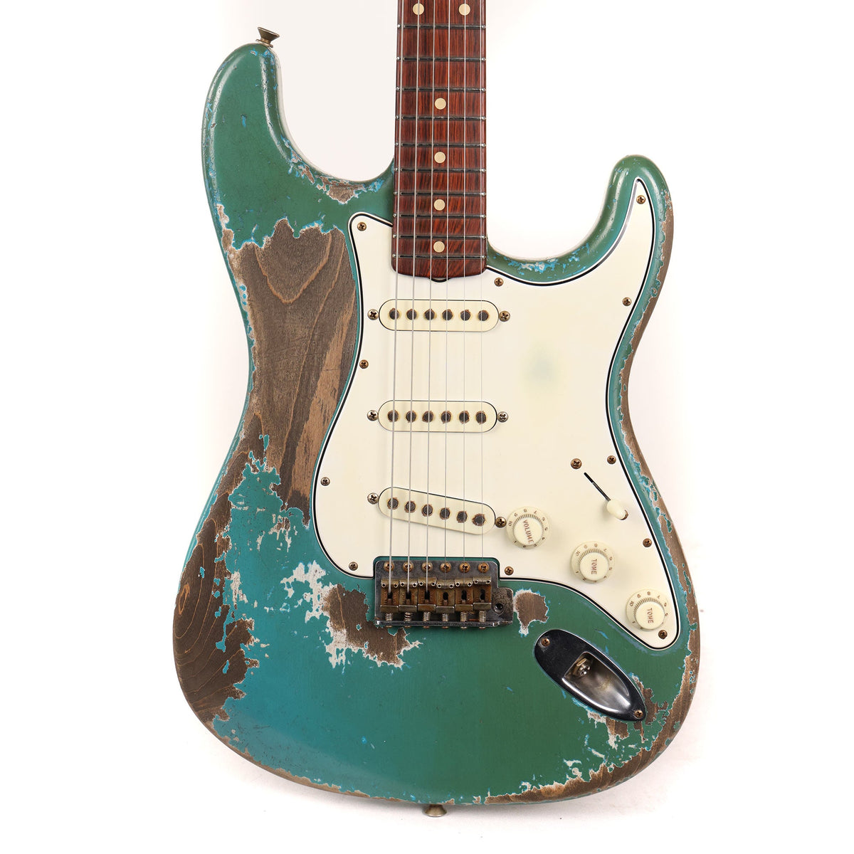 Fender Custom Shop 1962 Stratocaster Ultimate Relic Taos Turquoise Brazilian Rosewood Masterbuilt Dale Wilson — 1