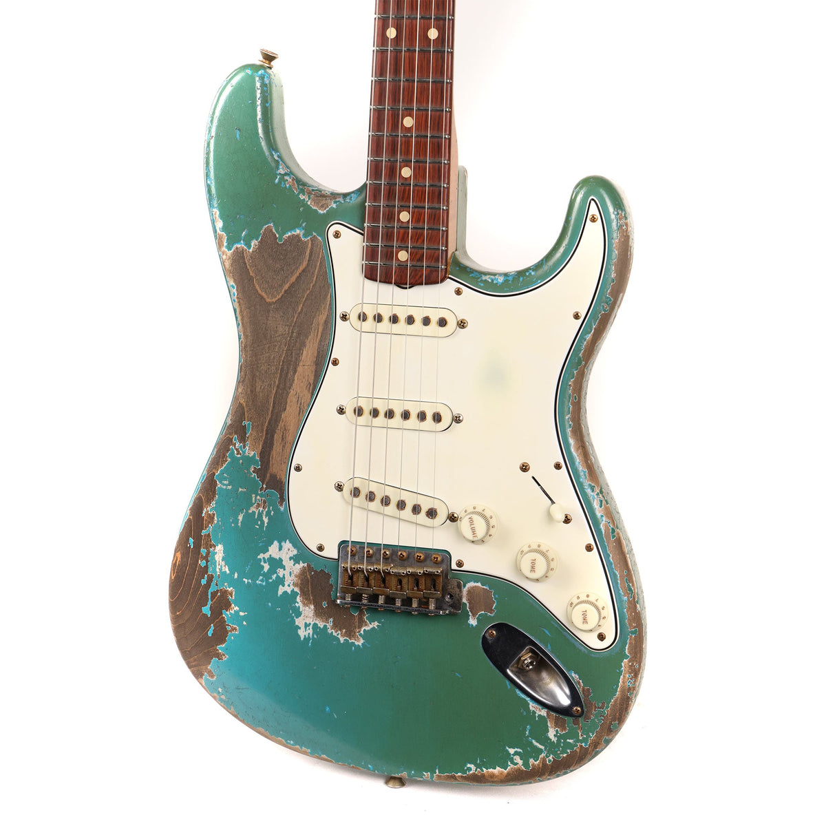 Fender Custom Shop 1962 Stratocaster Ultimate Relic Taos Turquoise Brazilian Rosewood Masterbuilt Dale Wilson — 5