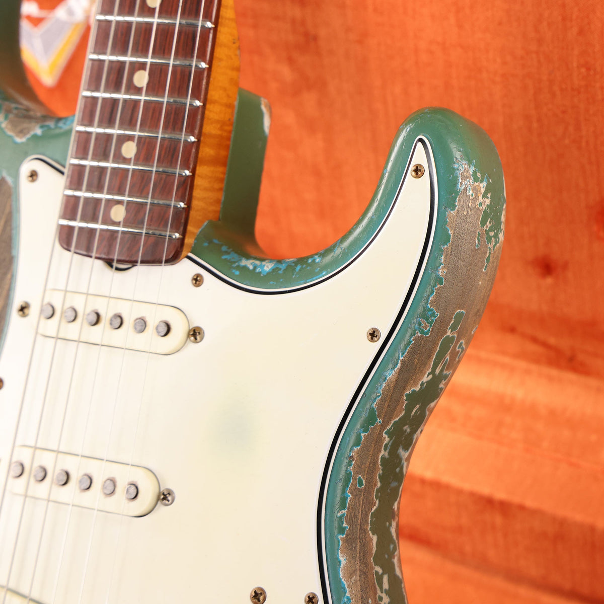 Fender Custom Shop 1962 Stratocaster Ultimate Relic Taos Turquoise Brazilian Rosewood Masterbuilt Dale Wilson — 9