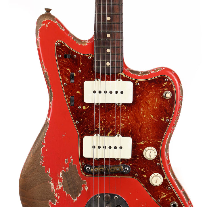 Fender Custom Shop 1959 Jazzmaster Ultimate Relic Masterbuilt Dale Wilson Aged Fiesta Red Brazilian Rosewood