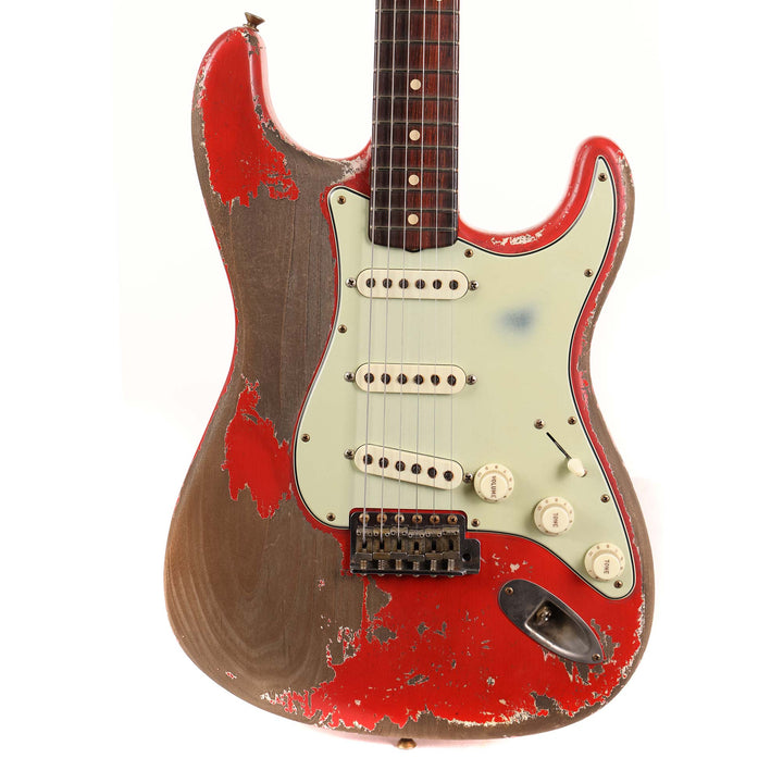 Fender Custom Shop 1961 Stratocaster Ultimate Relic Masterbuilt Dale Wilson Aged Fiesta Red
