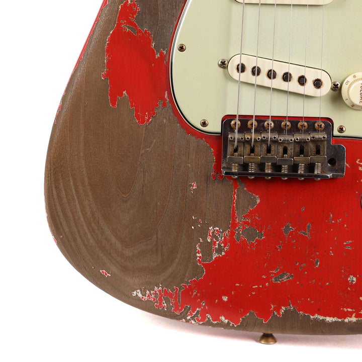 Fender Custom Shop 1961 Stratocaster Ultimate Relic Masterbuilt Dale Wilson Aged Fiesta Red