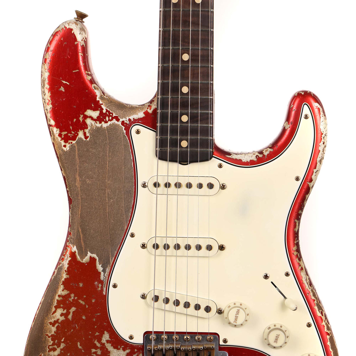 Fender Custom Shop 1964 Stratocaster Ultimate Relic Faded Candy Apple Red Masterbuilt Dale Wilson — 4