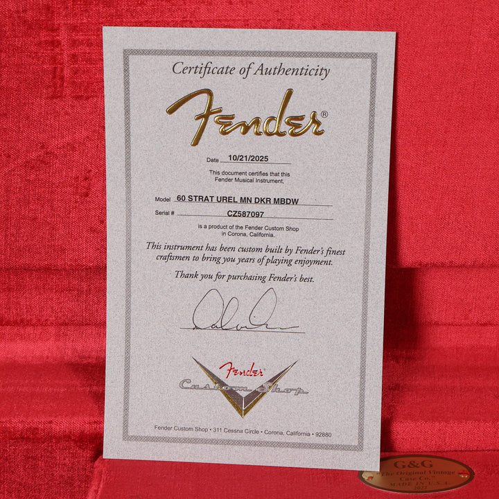 Fender Custom Shop 1960 Stratocaster Ultimate Relic Faded Dakota Red Masterbuilt Dale Wilson