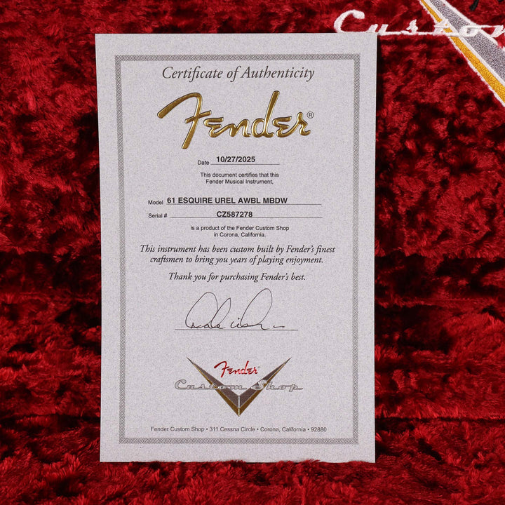 Fender Custom Shop 1961 Esquire Ultimate Relic Aged White Blonde Masterbuilt Dale Wilson