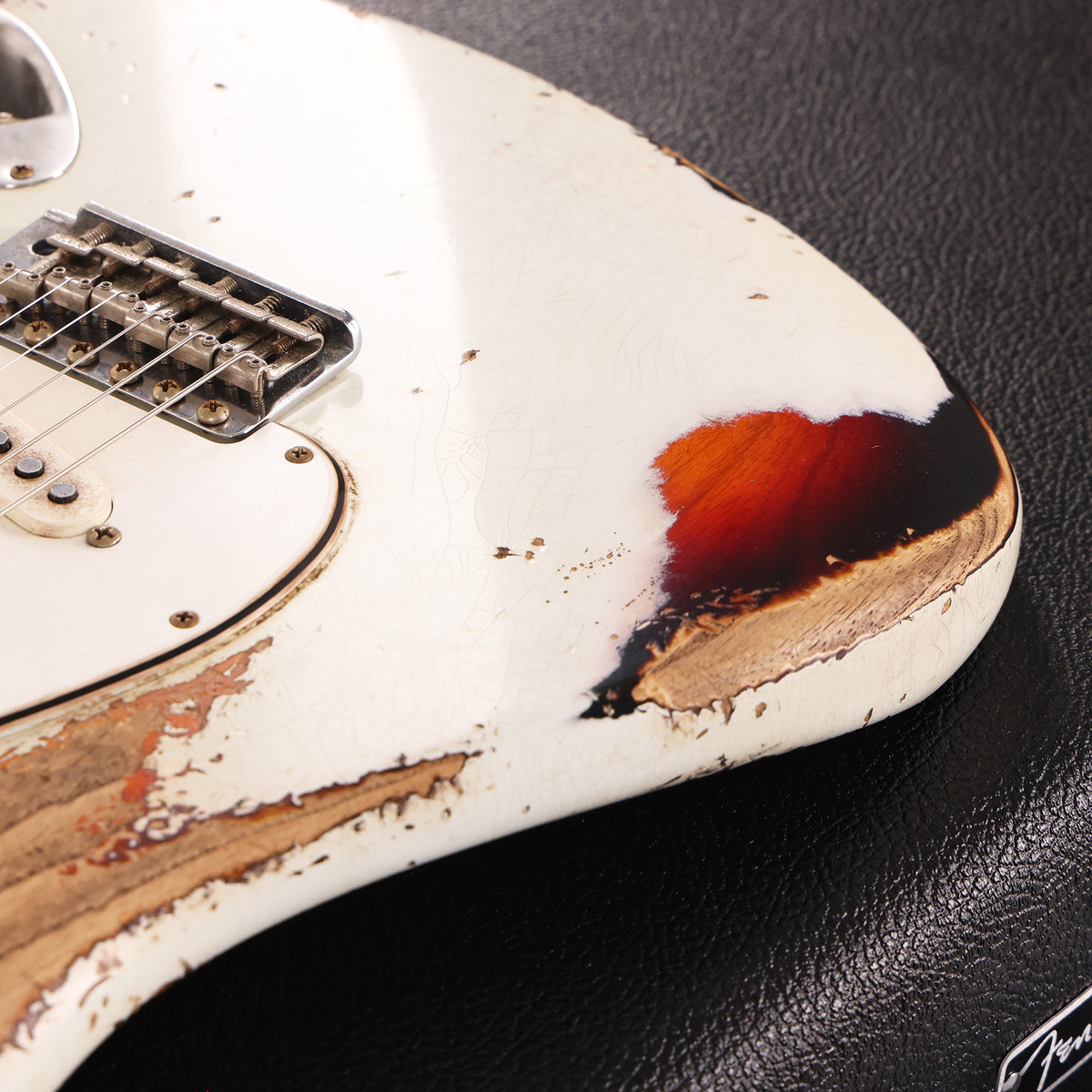 Fender Custom Shop 1969 Stratocaster Masterbuilt Greg Fessler Olympic White over 3-Tone Sunburst — 10