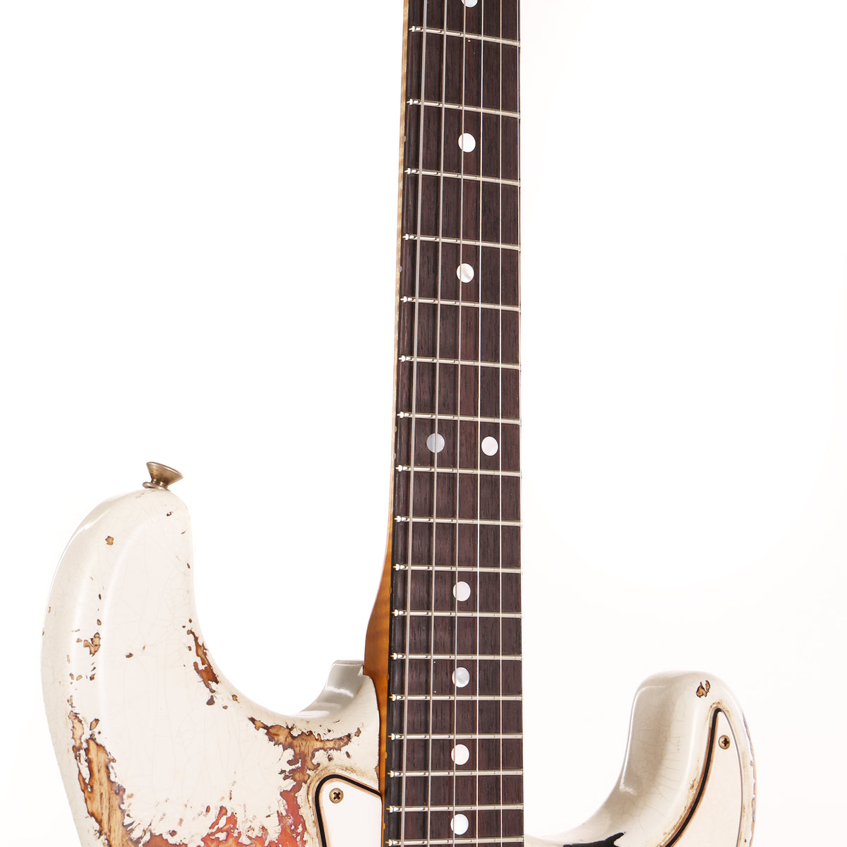 Fender Custom Shop 1969 Stratocaster Masterbuilt Greg Fessler Olympic White over 3-Tone Sunburst — 7