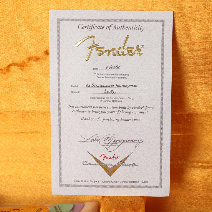 Fender Custom Shop L-Series 1964 Stratocaster Journeyman Relic Red Sparkle 2016