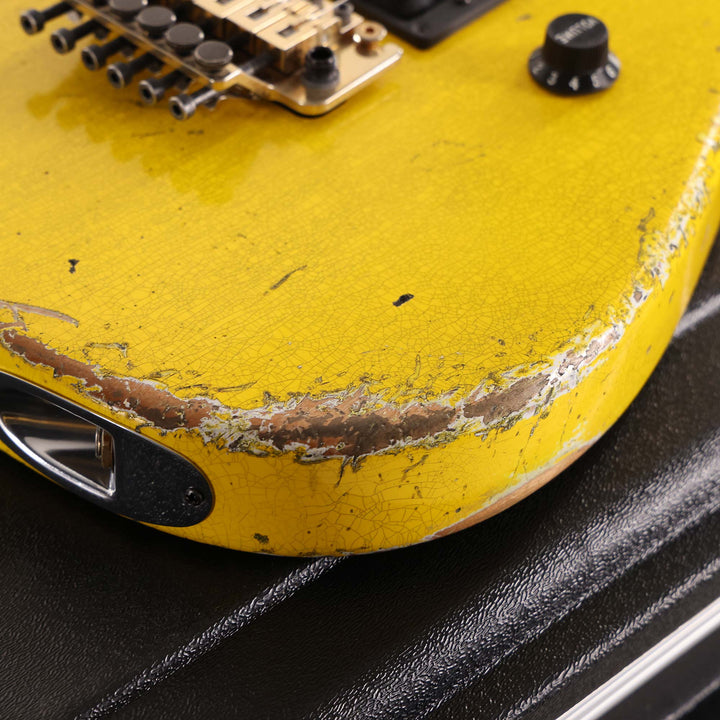 Charvel Custom Shop San Dimas Nitro Aged Graffiti Yellow