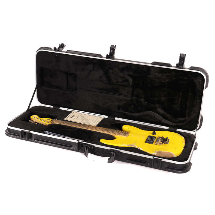 Charvel Custom Shop San Dimas Nitro Aged Graffiti Yellow