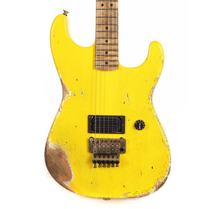 Charvel Custom Shop San Dimas Nitro Aged Graffiti Yellow