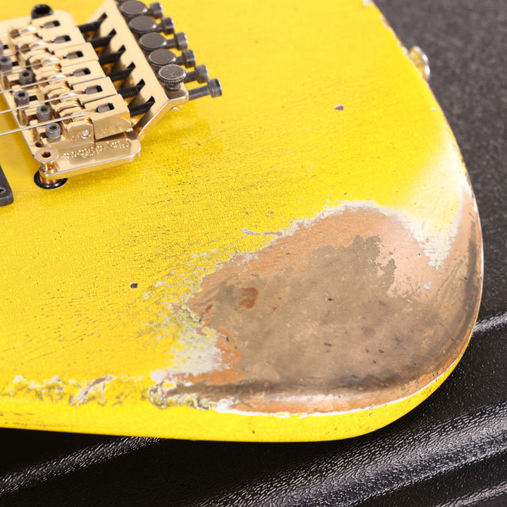 Charvel Custom Shop San Dimas Nitro Aged Graffiti Yellow