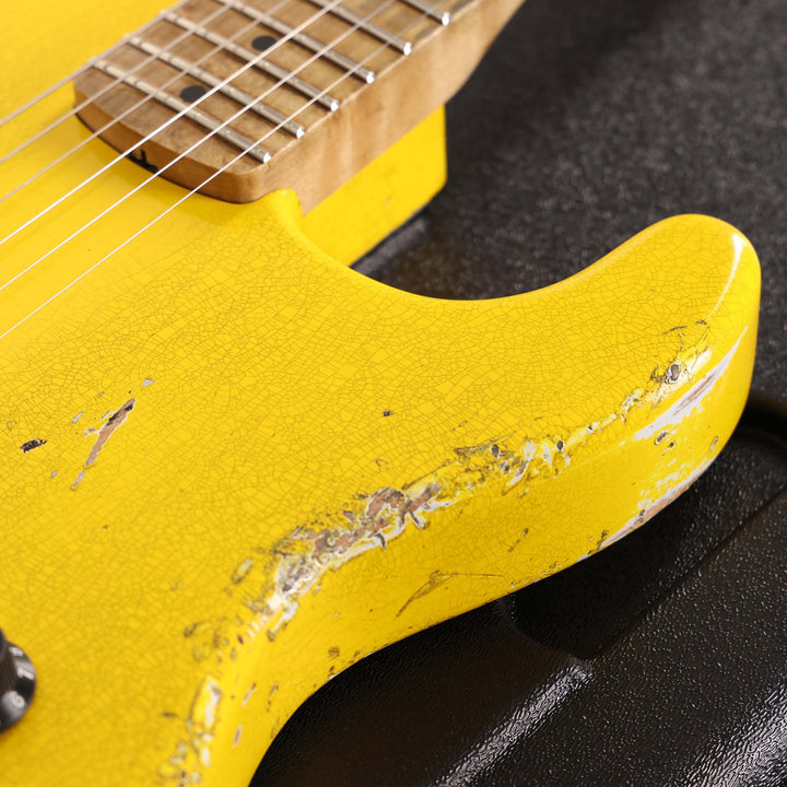 Charvel Custom Shop San Dimas Nitro Aged Graffiti Yellow
