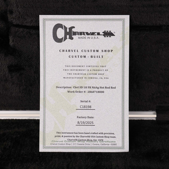 Charvel Custom Shop San Dimas Nitro Aged Hot Rod Red