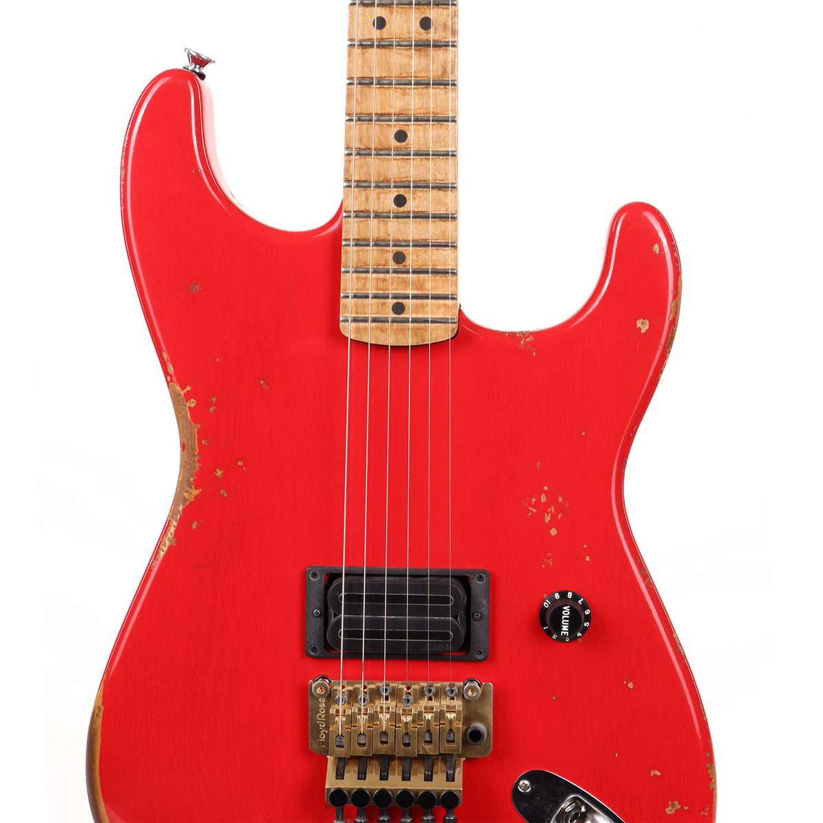 Charvel Custom Shop San Dimas Nitro Aged Hot Rod Red — 4