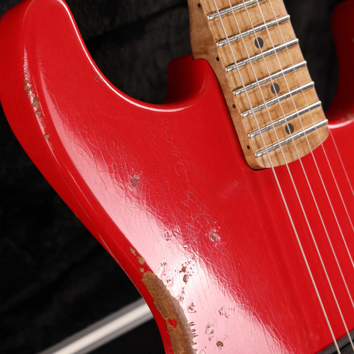 Charvel Custom Shop San Dimas Nitro Aged Hot Rod Red