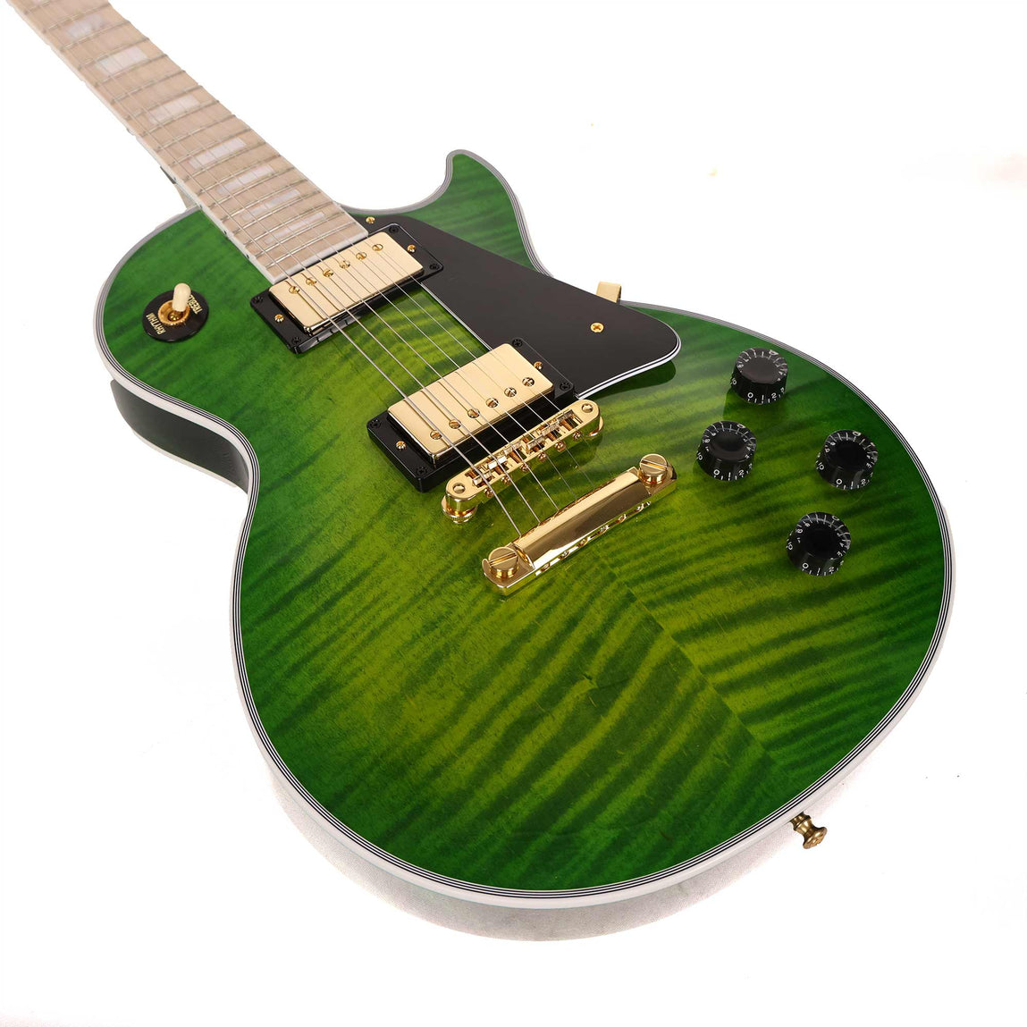 ギター gibson custom shop lespaul custom gloss Gibson Custom Shop Les Paul Custom Figured Iguana Burst Gloss