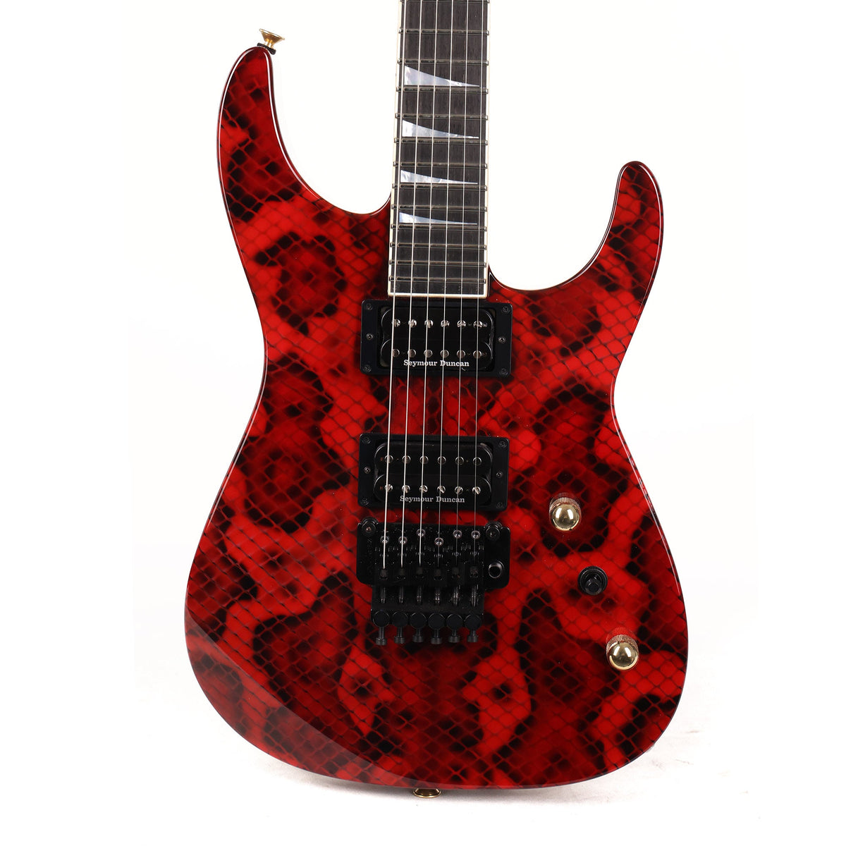 Jackson Custom Shop SL2H-V Soloist Red Snakeskin Music Zoo Exclusive — 1