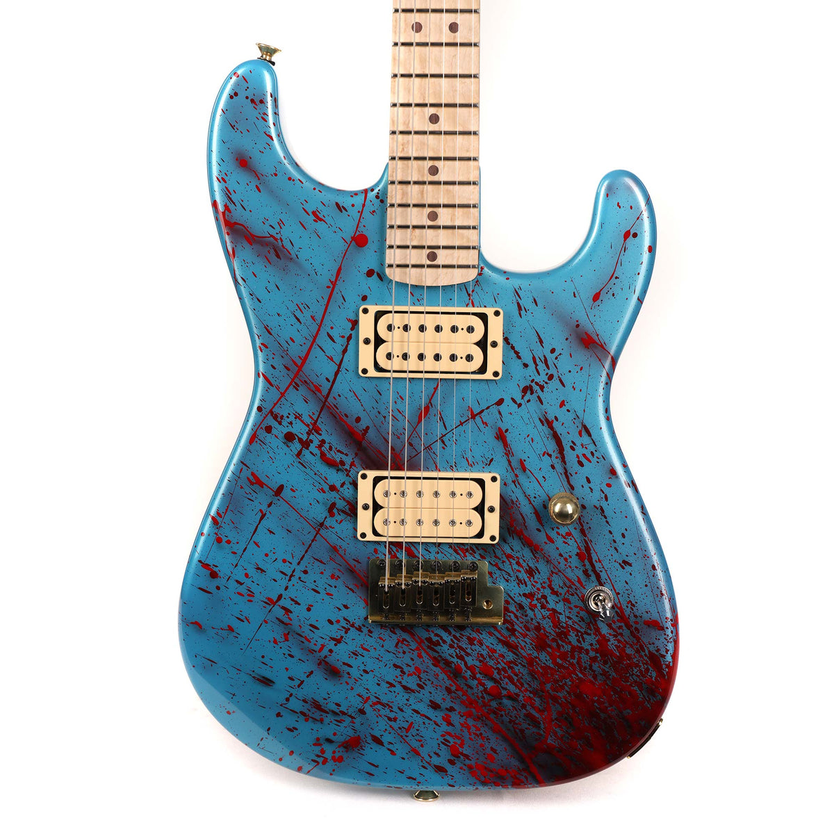 Charvel Custom Shop San Dimas Frost Blue with Bloodsplatter Masterbuilt Big Rob — 1