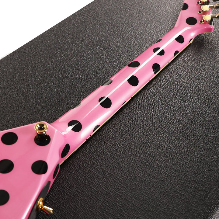 Jackson Custom Shop Randy Rhoads RR 1.5 Music Zoo Exclusive Platinum Pink and Black Polka Dots