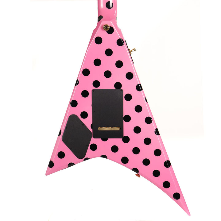Jackson Custom Shop Randy Rhoads RR 1.5 Music Zoo Exclusive Platinum Pink and Black Polka Dots