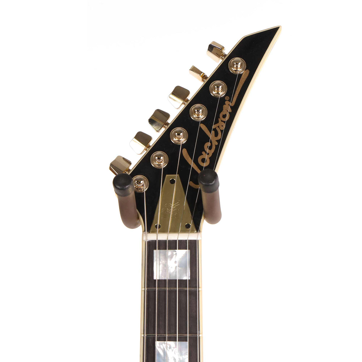 Jackson Custom Shop Randy Rhoads RR 1.5 Music Zoo Exclusive Graffiti Yellow with Black Polka Dots — 14
