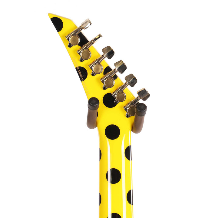 Jackson Custom Shop Randy Rhoads RR 1.5 Music Zoo Exclusive Graffiti Yellow with Black Polka Dots