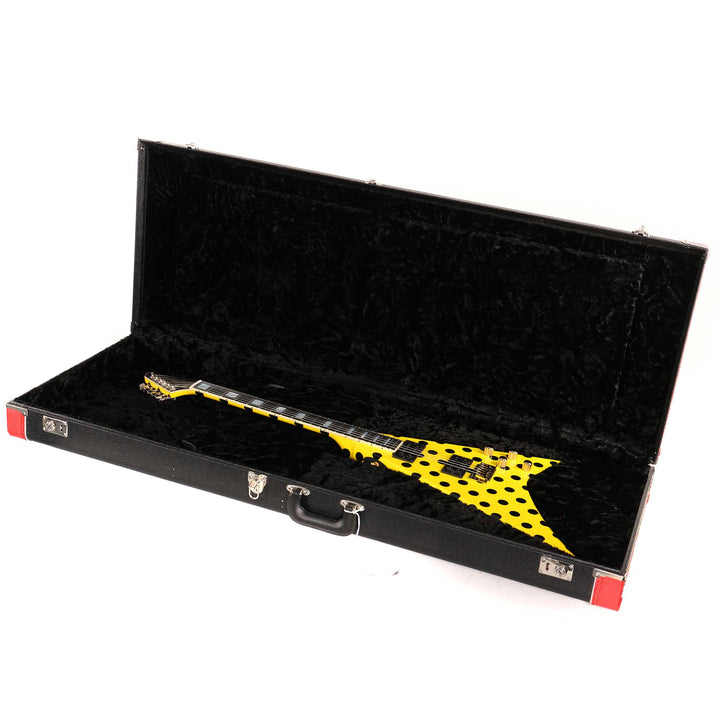 Jackson Custom Shop Randy Rhoads RR 1.5 Music Zoo Exclusive Graffiti Yellow with Black Polka Dots