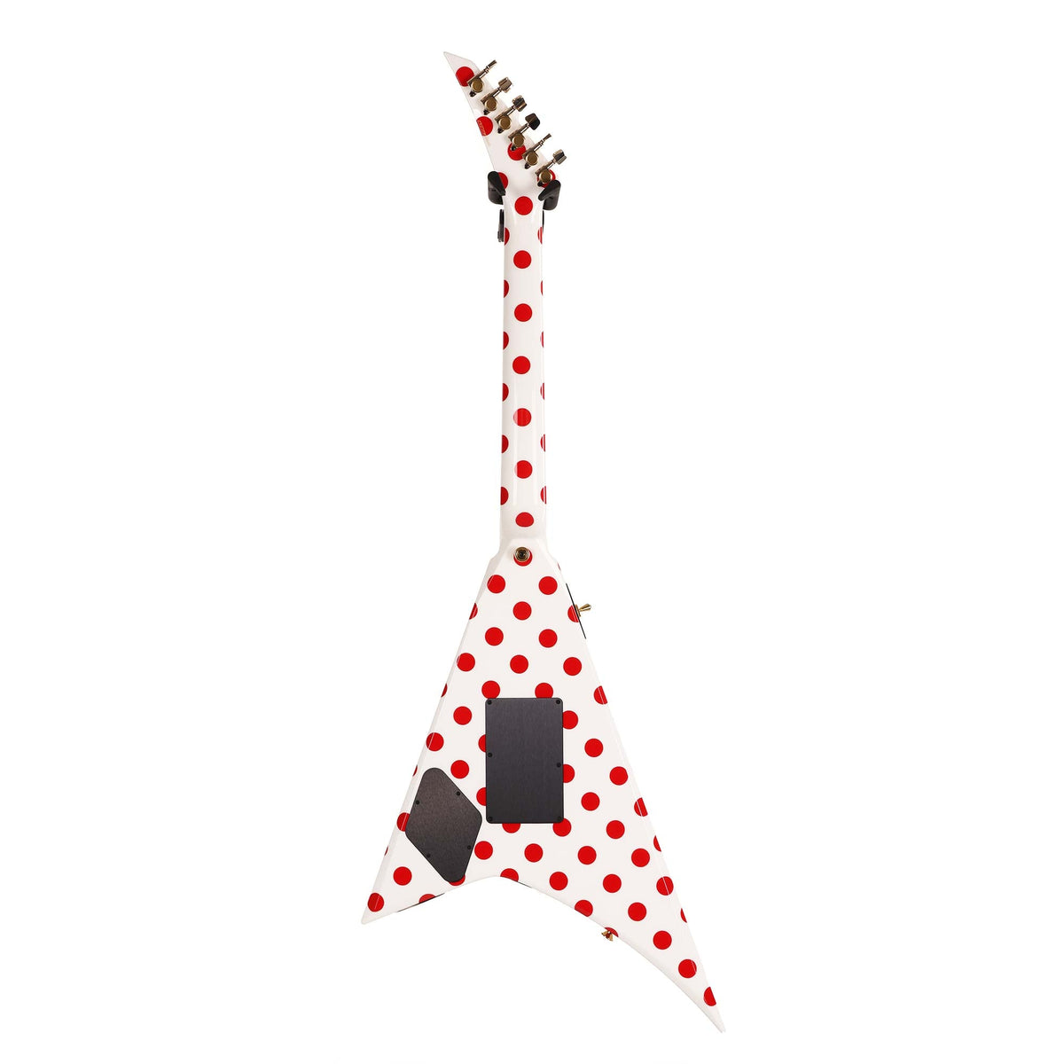Jackson Custom Shop Randy Rhoads RR 1.5 Music Zoo Exclusive White with Red Polka Dots — 3