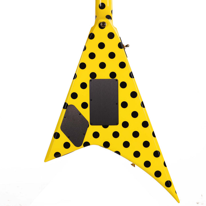Jackson Custom Shop Randy Rhoads RR 1.5 Music Zoo Exclusive Graffiti Yellow with Black Polka Dots