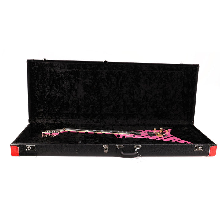 Jackson Custom Shop Randy Rhoads RR 1.5 Music Zoo Exclusive Platinum Pink with Black Polka Dots