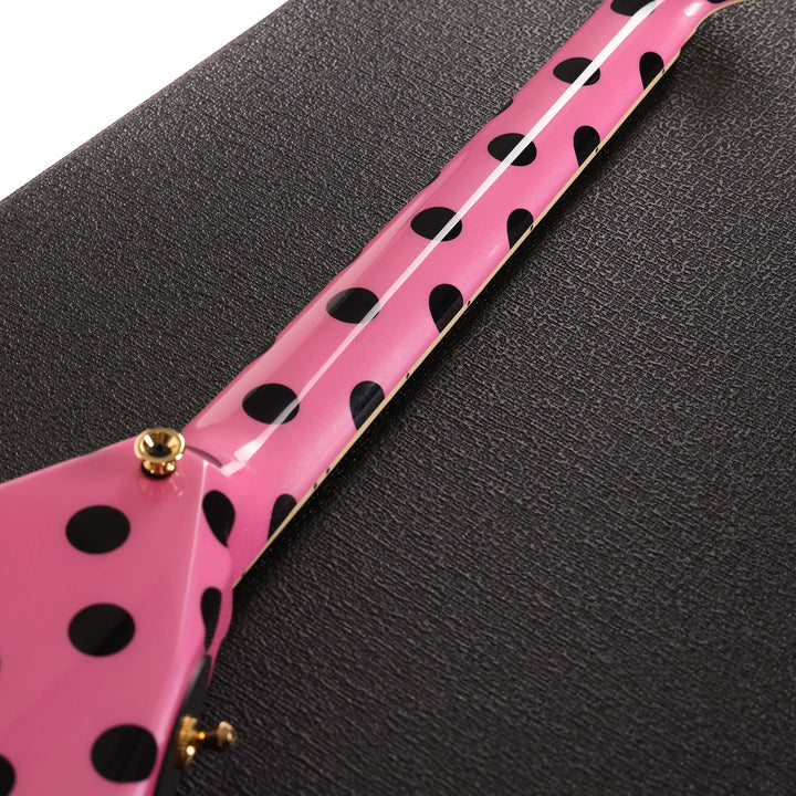 Jackson Custom Shop Randy Rhoads RR 1.5 Music Zoo Exclusive Platinum Pink with Black Polka Dots