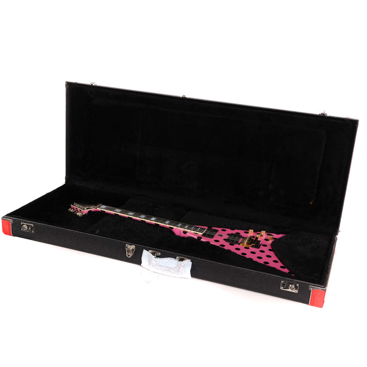 Jackson Custom Shop Randy Rhoads RR 1.5 Music Zoo Exclusive Platinum Pink with Black Polka Dots