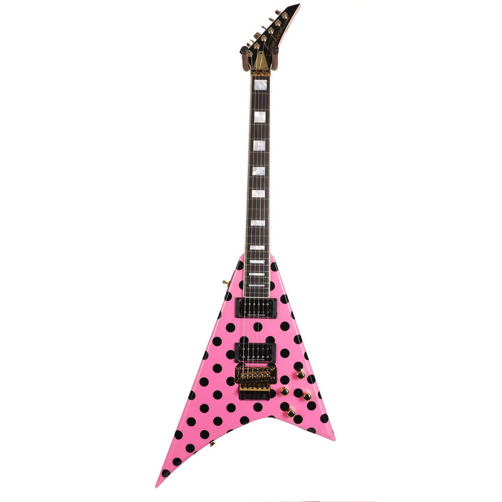 Jackson Custom Shop Randy Rhoads RR 1.5 Music Zoo Exclusive Platinum Pink with Black Polka Dots