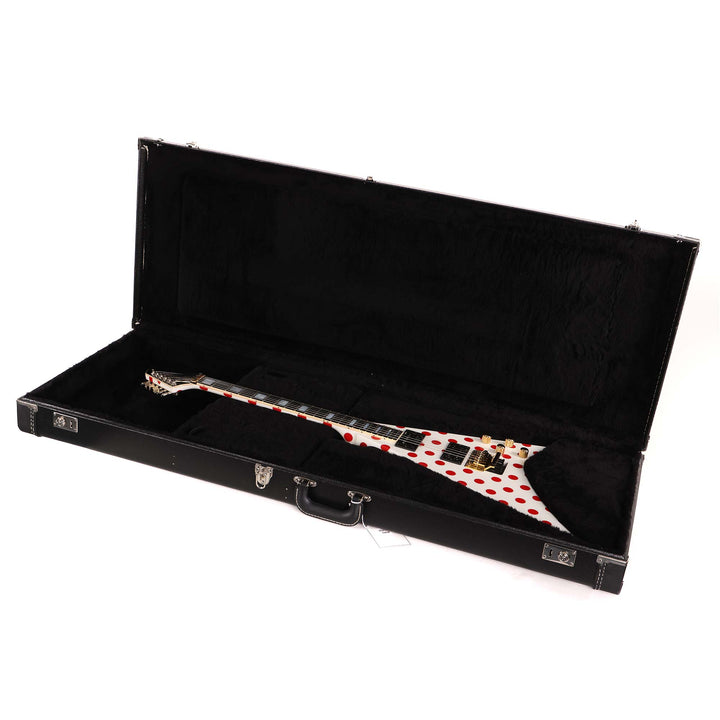 Jackson Custom Shop Randy Rhoads RR 1.5 Music Zoo Exclusive White and Red Polka Dots