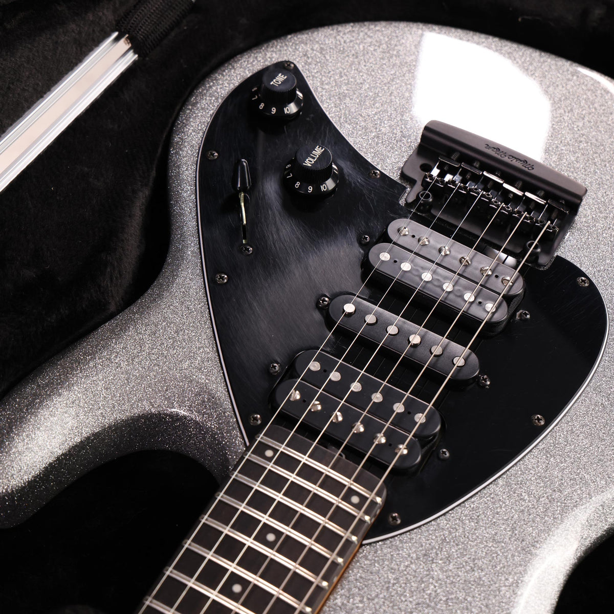2019 Ernie Ball Music Man Silhouette HSH Music Zoo 25th Anniversary Silver Sparkle — 8