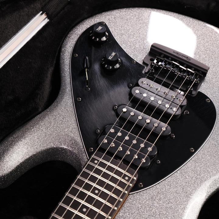 2019 Ernie Ball Music Man Silhouette HSH Music Zoo 25th Anniversary Silver Sparkle